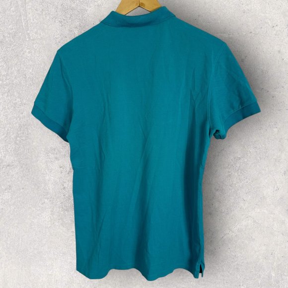 J Lindeberg Blue Short Sleeve Polos Shirt Mens Size‎ Large Collared Golf Tee L - Picture 3 of 9